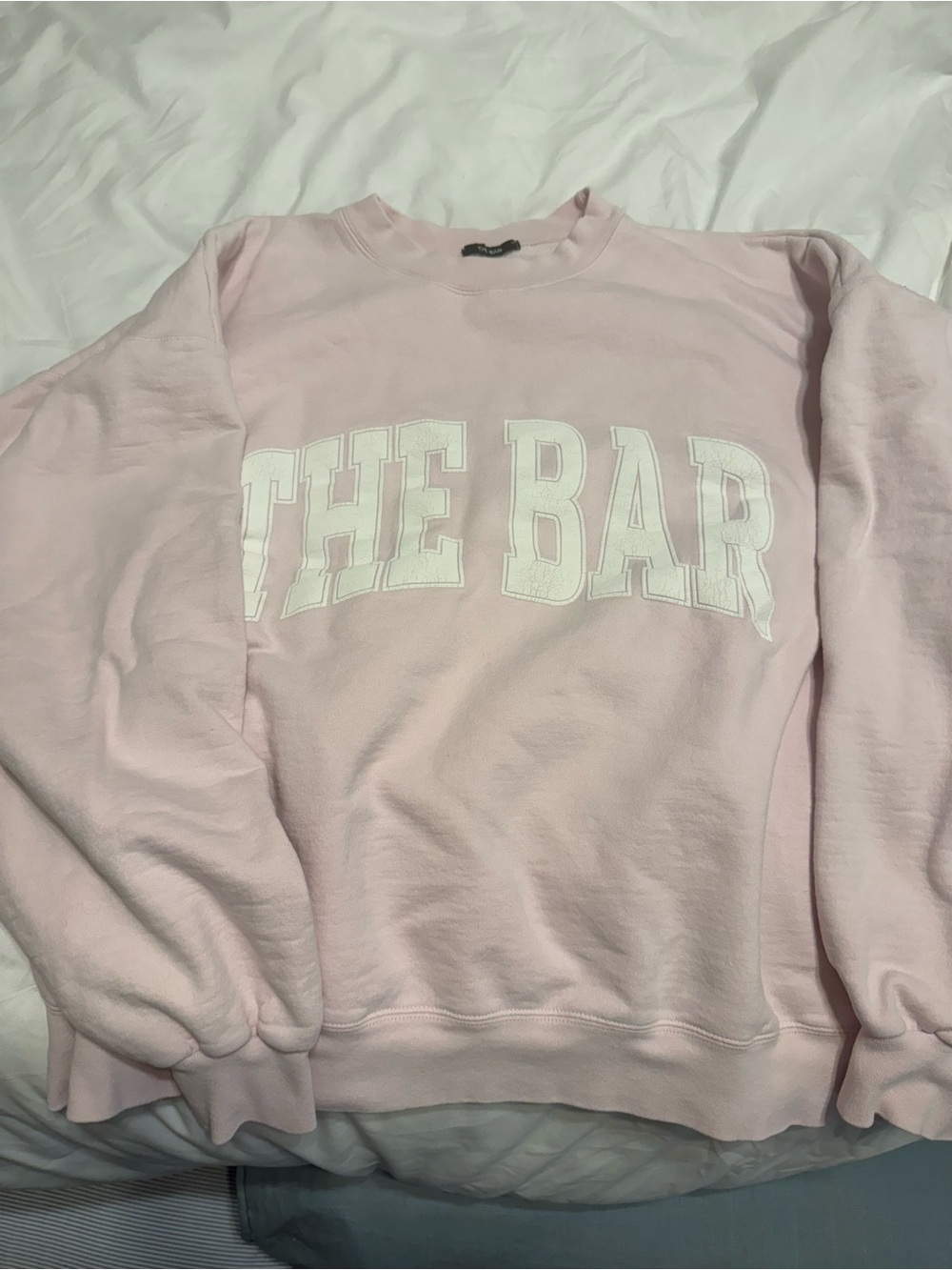The Bar Pink Crewneck Sweatshirt